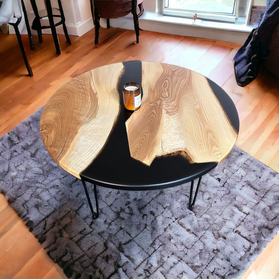 Canadian Hardwood &amp; Epoxy river coffee table