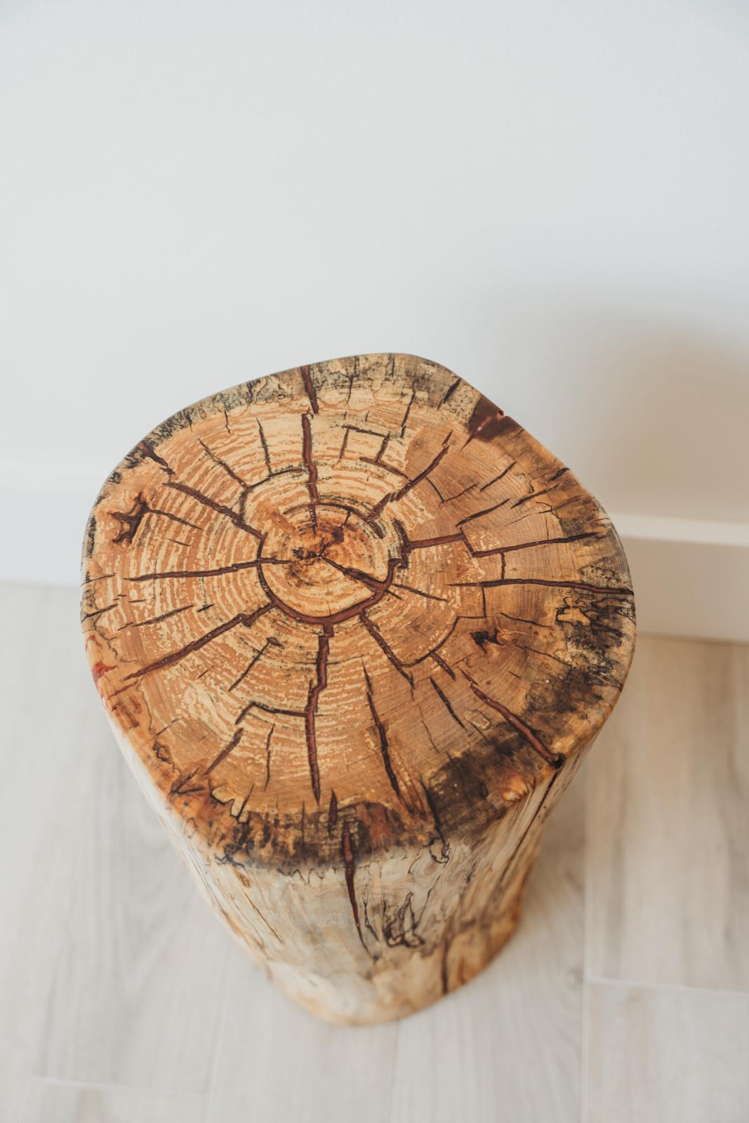 Custom Deluxe stump side table